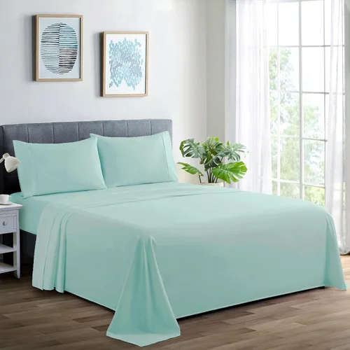 Miniatura 9 de Marina Decoration Juego de sábanas de 600 hilos ultra suave con bolsillo profundo para hotel estándar de hotel para todas las estaciones, 4 piezas