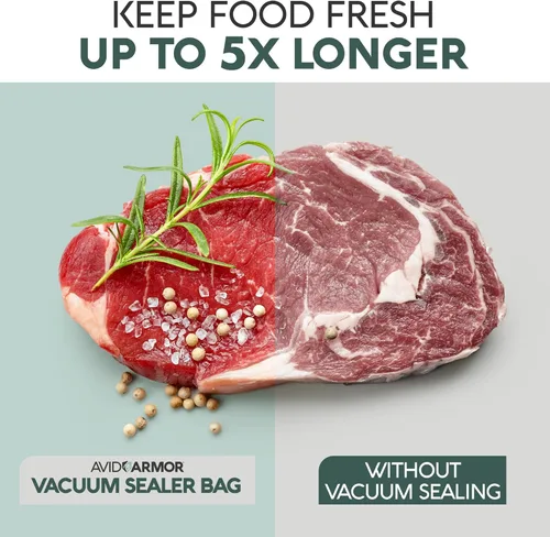Miniatura 4 de Avid Armor bolsas comerciales para envasar al vacío, libres de BPA, ideales para Sous Vide. Paquete de 100 unidades., Transparente