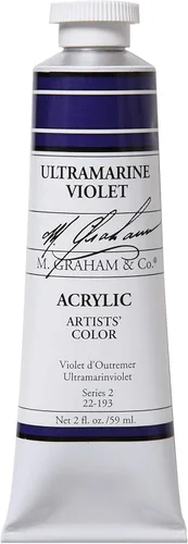 Miniatura 46 de M. Graham - Pintura acrílica de tubo de 2 onzas, carmesí Alizarin Alizarin Crimson
