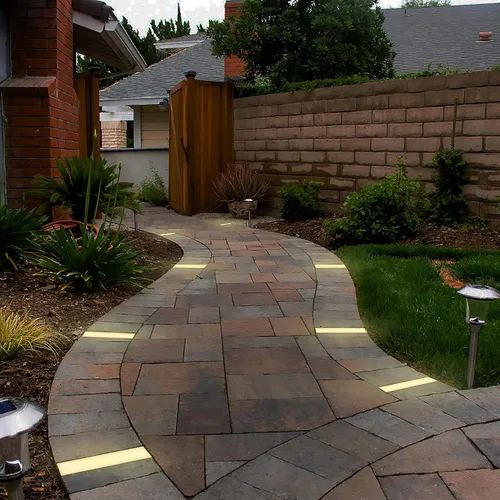 Miniatura 2 de LUMENGY Luz para adoquín 3×9 pulgadas (2.95 pulgadas X 8.85 pulgadas), iluminación blanca cálida sin deslumbramiento para entradas, caminos, terraza