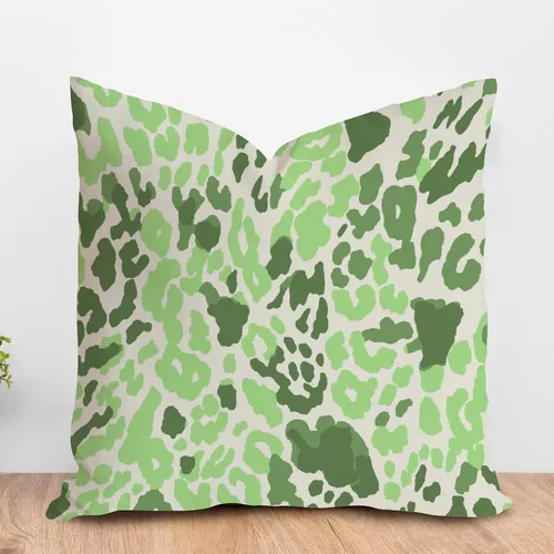 Miniatura 65 de ArogGeld Funda de almohada para sofá, guepardo y leopardo, estampado de leopardo, funda de cojín decorativa de granja para sala de estar