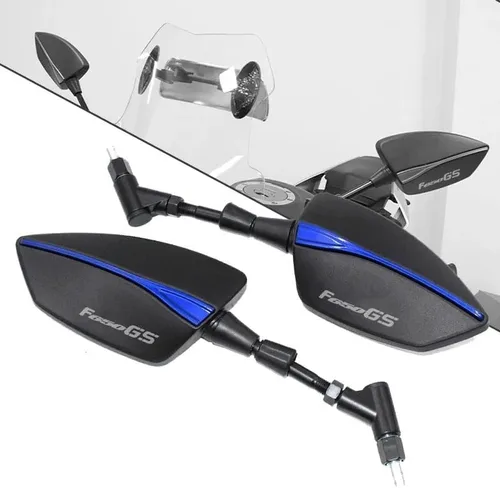 Miniatura 2 de W for BMW F650GS F650 GS F 650 GS All Years Motorcycle Adjustabale Side Rearview Mirrors Y (Color : Black)