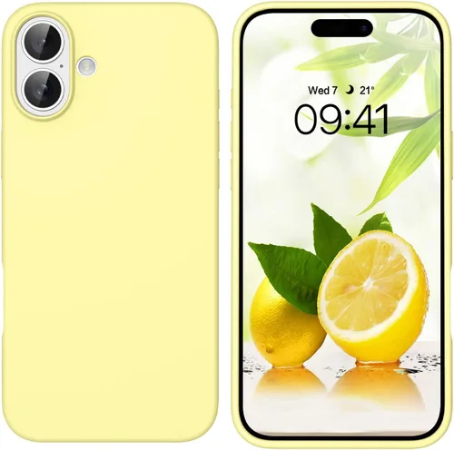 Miniatura 208 de GUAGUA Funda compatible con iPhone 17 Pro Max de 6.9 pulgadas, silicona líquida, goma de gel suave, delgada, forro de microfibra delgada