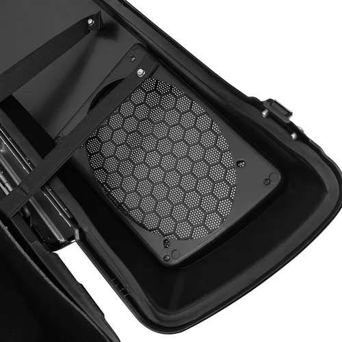Miniatura 8 de XMT-MOTO - Alforjas rígidas con tapas de altavoz de 6 x 9 pulgadas+soportes de conversión cromados para Harley Davidson modelos Softail 1984-2017