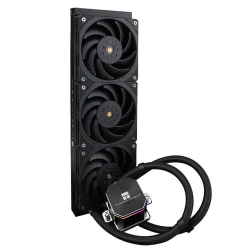 Thermalright Frozen Edge 360 - Enfriador de agua negro para CPU con ventiladores PWM, la velocidad de la bomba es de 2800 RPM, rodamiento S-FDB,