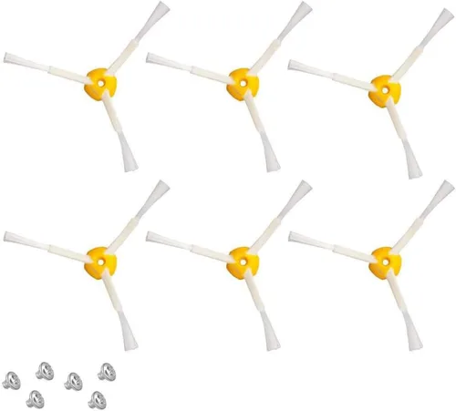 Paquete de 6 cepillos laterales de repuesto de tres brazos para aspiradoras iRobot 500 600 700 series 560 630 650 760 770