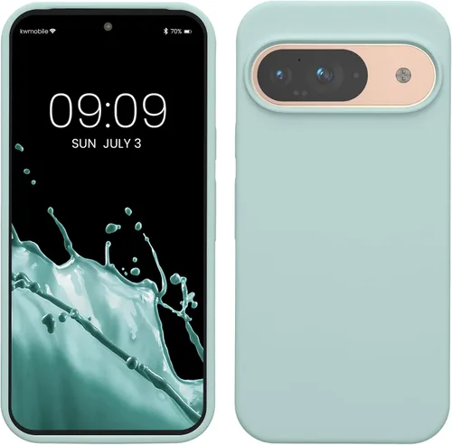 Miniatura 373 de kwmobile Funda Compatible con Google Pixel 6 Pro - Funda de Teléfono de Silicona TPU con Acabado Suave - Azul Caribe