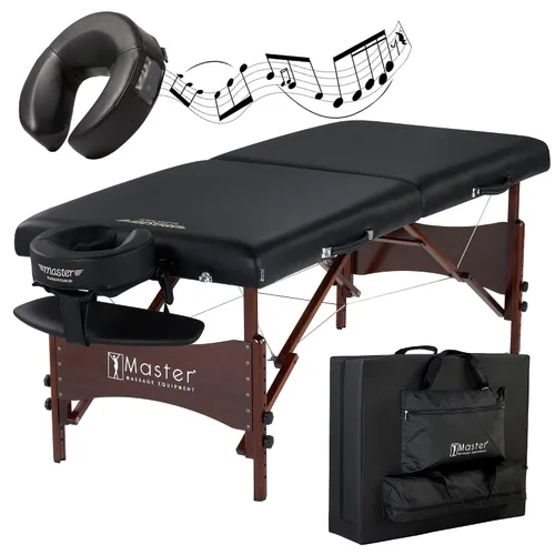 Miniatura 2 de Master Massage Argo - Mesa de masaje portátil de 28 pulgadas con extra Music Master Crescent redonda de alta fidelidad con sonido de alta fidelidad