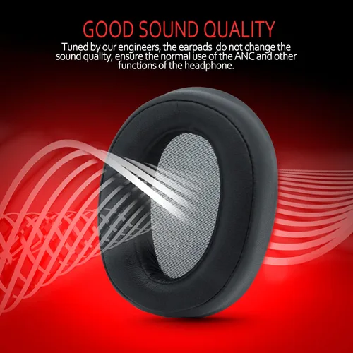 Miniatura 3 de Krone Kalpasmos Almohadillas de repuesto para auriculares Sony WH-H900N h.Ear on 2 y Sony MDR-100ABN, cojines de auriculares Sony compatibles