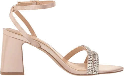 Miniatura 6 de Jewel Badgley Mischka Rosa - Sandalia de tacón con correas de piedras preciosas