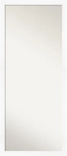Miniatura 7 de Amanti Art Espejo blanco de longitud completa, 66 x 30 pulgadas, para gabinete, color blanco, espejo de pared de cuerpo entero para vestirse, marco