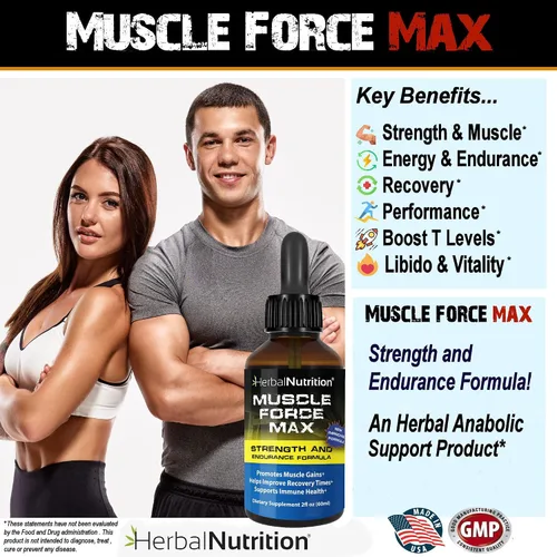 Miniatura 3 de Muscle Force Strength and Endurance - Fórmula en espray de 2 botellas, fórmula de crecimiento patentada de 175 mg, 2 onzas por botella