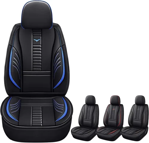 Miniatura 20 de Fundas de asiento delantero para Jeep Grand Cherokee 2000-2025, protección de banco frontal dividido 3D compatible con bolsa de aire lateral, línea