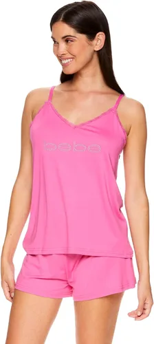 Miniatura 6 de bebe Pijama de 3 piezas para mujer camiseta sin mangas y pantalones cortos de pijama para dormir