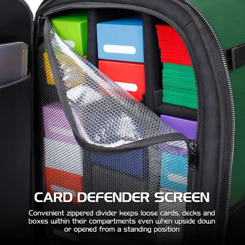 Miniatura 5 de ENHANCE Mochila MTG para almacenamiento de tarjetas TCG, mochila TCG para cajas de cubierta, tarjetas con funda, tapetes de juego, accesorios MTG