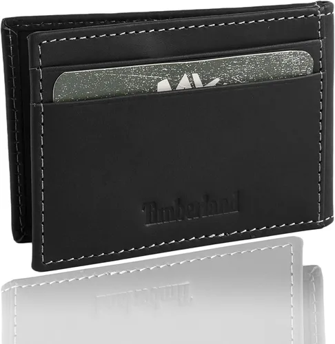 Miniatura 33 de Timberland Cartera delgada de cuero con bolsillo frontal para tarjetas de crédito para hombre