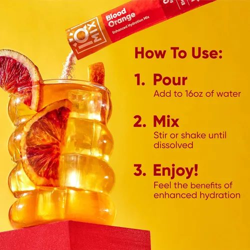 Miniatura 7 de IQMIX - Polvo de electrolitos de hidratación – Fórmula 4 en 1 para hidratación, claridad mental, estado de ánimo y recuperación – Mezcla de bebida