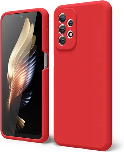 Miniatura 80 de oakxco Funda para teléfono Samsung Galaxy A12 con agarre de silicona líquida, linda delgada fina suave cubierta de gel de goma TPU lisa para mujeres