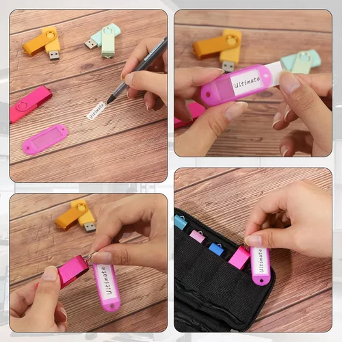 Miniatura 6 de Estuche para Unidad Flash USB de Material Suave, Estuche Soporte para Unidad Thumb, Organizador de Soporte para Unidad USB, Bolsa Portátil