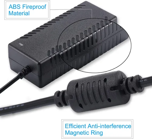 Miniatura 4 de COOLM Adaptador de fuente de alimentación 12V 4A Transformador AC 100-240V a DC 12V 4Amp 48W Adaptador 0.217x0.098 in Jack para cámara CCTV Luz