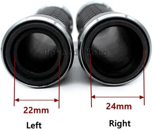 Miniatura 2 de Empuñaduras de manillar de motocicleta para Suzuki Gixxer 150sf 250sf 155 7/8 pulgadas 0.866 in mango de motocicleta extremos agarres manillar Negro