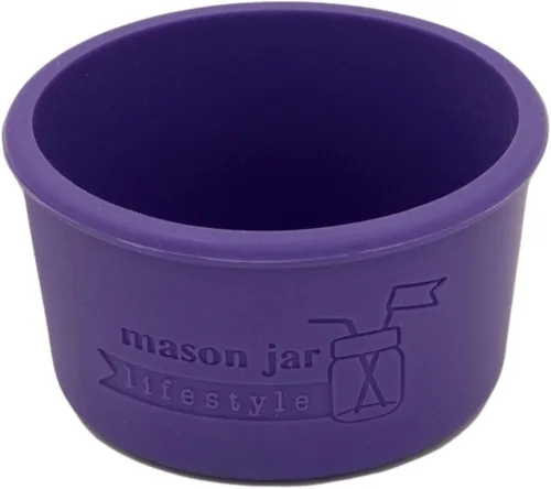 Miniatura 8 de Mason Jar Lifestyle - Fundas de silicona de 4 onzas para proteger bolas pequeñas, Kerr, tarros de conservas acolchados (gris carbón, paquete de 2)