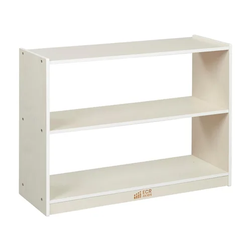 Miniatura 14 de ECR4Kids Gabinete de almacenamiento móvil de isla con 2 estantes, Muebles para aulas, Lavado gris
