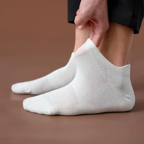Miniatura 5 de Calcetines de tobillo para mujer, calcetines atléticos de corte bajo con lengüeta, 6 pares