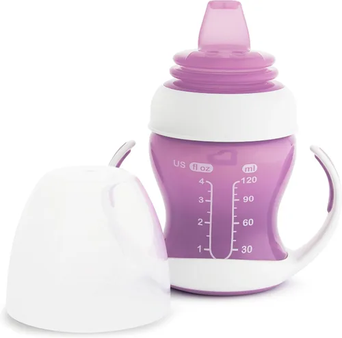 Miniatura 5 de Munchkin® Gentle™ Transition Sippy Trainer - Vaso de 4 onzas, paquete de 2, morado Púrpura