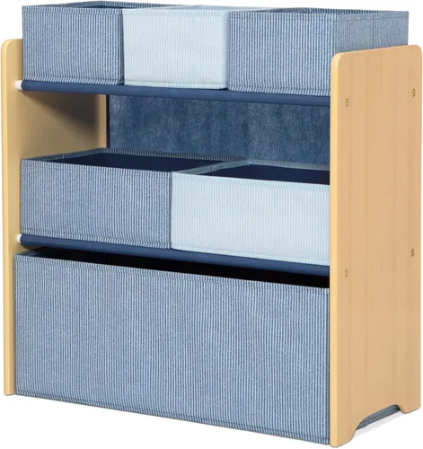 Miniatura 6 de Delta Children - Organizador de juguetes GapKids de 6 compartimientos, certificado Greenguard Gold, azul índigo