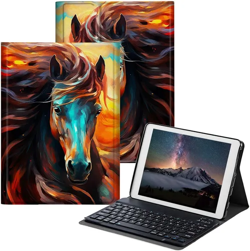Miniatura 13 de Funda para Samsung Galaxy Tab S6 Lite 2022/2020 con teclado inalámbrico desmontable y soporte ajustable para proteger la tableta para Samsung Galaxy