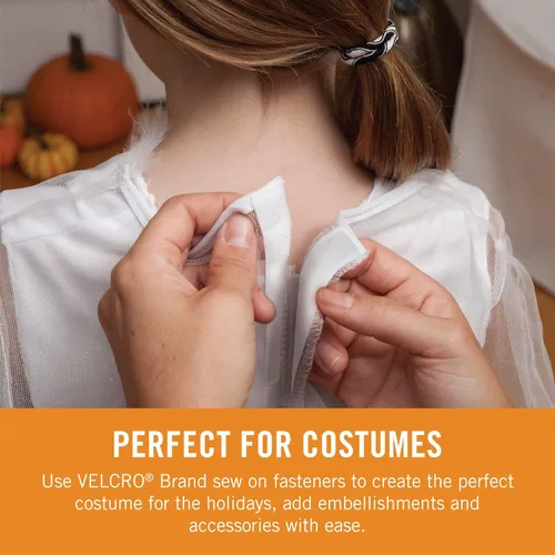 Miniatura 2 de VELCRO Brand Cinta de tela para coser – Sustituto de botones o cremalleras a presión – Alteraciones y dobladillos – Paquete a granel de cierre