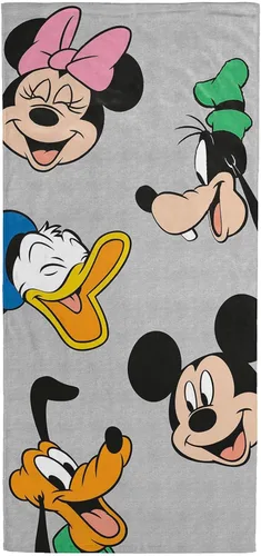 Disney Mickey Mouse & Amigos Toalla de Playa y Piscina para Niños - Toalla Super Suave y Absorbente 100% Algodón, Mide 28 x 58 Pulgadas, Incluye