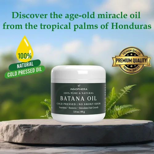 Miniatura 4 de Aceite de batana para el crecimiento del cabello, prensado en frío sin olor ahumado, 100% puro y natural de Honduras, nutre, hidrata y restaura