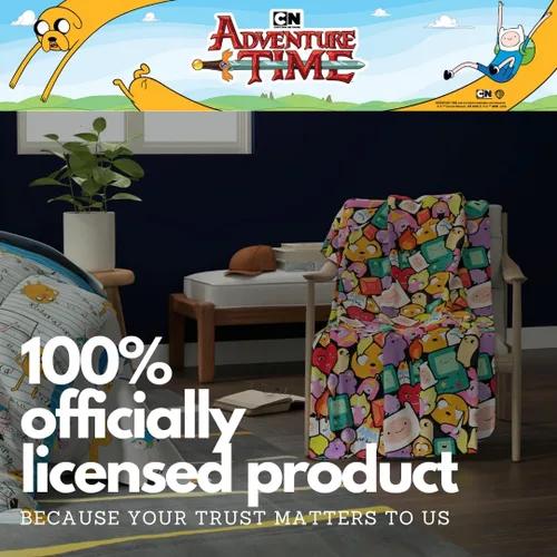Miniatura 4 de Adventure Time Ricardio Bedding - Manta de felpa súper suave y acogedora, 46 x 60 pulgadas, (producto oficial) por Franco Collectibles