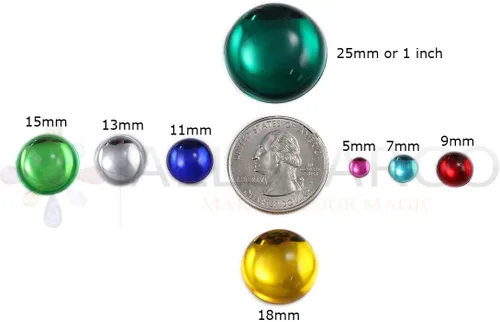 Miniatura 3 de Allstarco Cabujones acrílicos redondos transparentes de 0.354 in, gemas de plástico para hacer joyas, aretes de bricolaje, colgantes - 75 piezas