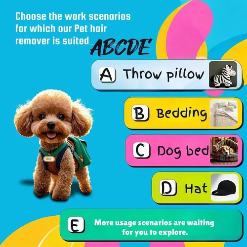 Miniatura 6 de Qbily Removedor de pelo de mascotas de 2ª generación (paquete de 3) – Herramienta reutilizable para eliminar pelusas para sofá, alfombras, árboles