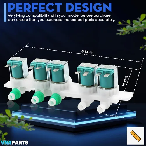 Miniatura 6 de Válvula de entrada de agua para lavadora reemplaza DC97-15459G para Samsung WA456DRHDSU AA WA456DRHDWR AA WA45K7600AW A2 WA45K7600AW AA WA48J7770AP
