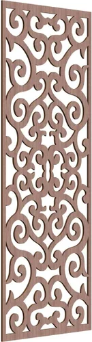 Miniatura 157 de Eveline - Paneles decorativos de pared de madera con calado, 13 3/8 pulgadas de ancho x 34 3/8 pulgadas de alto x 3/8 de alto, roble rojo rojo