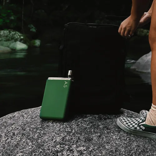 Miniatura 4 de memobottle Fundas de silicona A5 Protege y conserva con personalidad colorida Revestimiento libre de polvo - Verde musgo (solo manga)