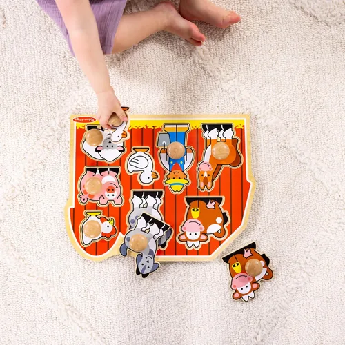 Miniatura 5 de Melissa & Doug - Rompecabezas jumbo de granja con pomos