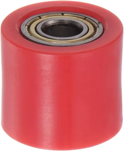 Miniatura 7 de HARFINGTON Tensor de polea de rodillo de cadena de 0.394 pulgadas (0.394 in), tipo cilindro de nailon, deslizador de rueda guía para Verde
