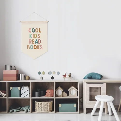Miniatura 2 de Cartel colgante Cool Kids Read Books, decoración de pared de esquina de lectura bohemia, letrero para niños, biblioteca de aula, amante de libros