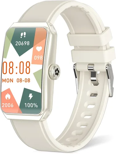 Rastreador de actividad física con frecuencia cardíaca 24/7, oxígeno en sangre, rastreador de sueño, reloj de fitness impermeable, rastreador de