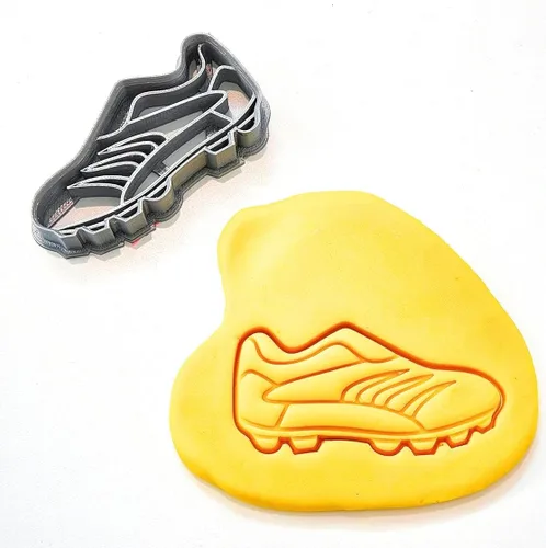 Miniatura 4 de T3D - Juego de 3 cortadores de galletas de fútbol, pelota, zapatos y camiseta de fútbol, adecuado para pasteles, galletas y fondant, molde