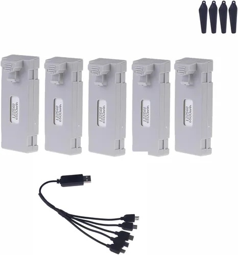 Miniatura 14 de RC Drone Battery for E88 E99 E88PRO E525 E99PRO, K3 3.7V 6500Mah Quadcopter Helicopter Mini Drone Battery(1pcs 6500mah e88)