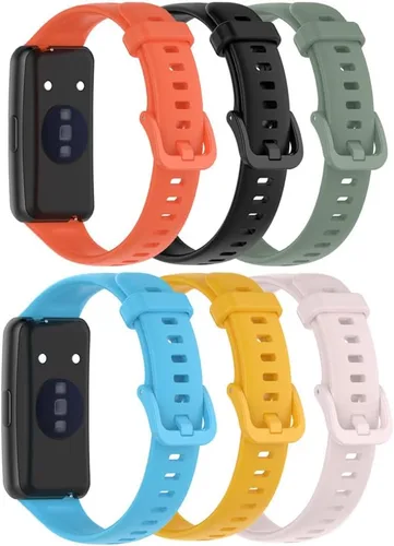 Miniatura 26 de Senter Banda de repuesto de goma suave de liberación rápida para Huawei Band 7 Smart Watch Púrpura