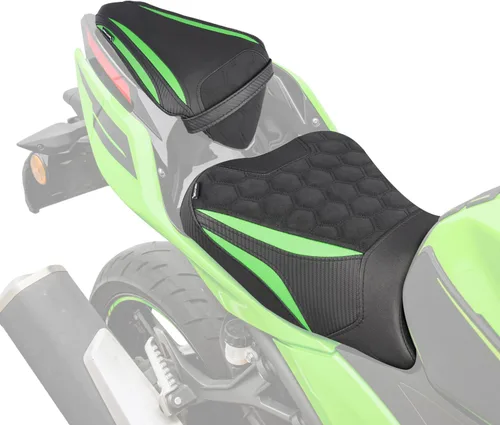 Miniatura 10 de Almohadilla de Asiento para Motocicleta Delantero Conductor Trasero Pasajero para Kawasaki Ninja400 Z400 2018 2019 2020 2021 2022 2023 2024 2025