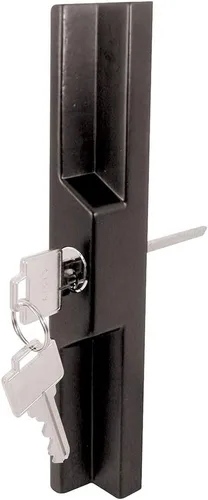 Prime-Line C 1139 - Tirador versátil para puerta corrediza exterior fundido a presión, ajustable de 2-11/16 pulgadas a 6-7/8 pulgadas, color negro