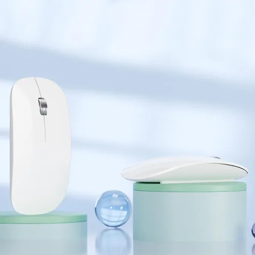 Miniatura 6 de TENMOS M18 Mouse Bluetooth, Mouse inalámbrico recargable USB C, Mouse silencioso de triple modo (Bluetooth dual+USB) para computadora, portátil